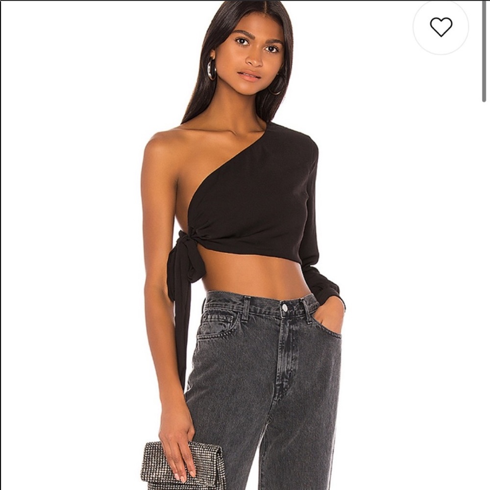 Superdown Charlotte One Shoulder Top size S